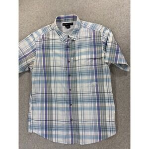 Exofficio Breathable Short Sleeve Button‎ Down Shirt (Men's Large) Blue
